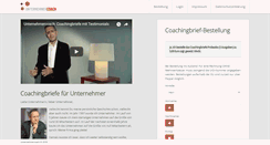 Desktop Screenshot of coachingbriefe-fuer-unternehmer.com