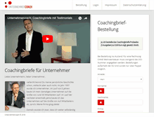 Tablet Screenshot of coachingbriefe-fuer-unternehmer.com